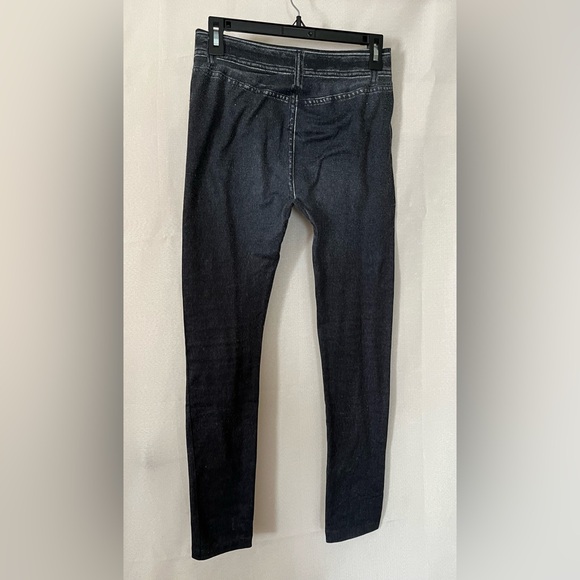 Vintage Winter Thermal Black Denim Leggings. Size L/XL. Used, good condition. - Picture 2 of 5
